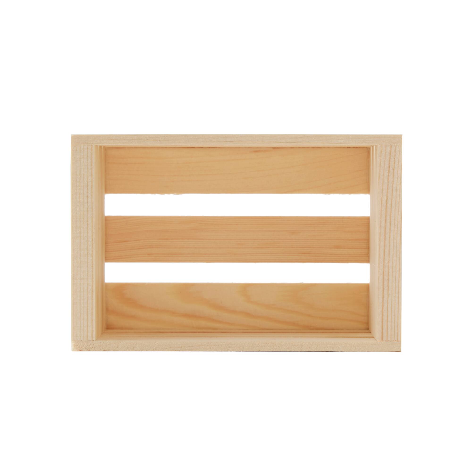 24 Pack: Mini Wood Crate by Make Market®